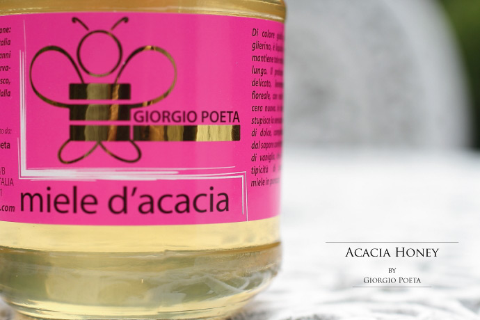 ハチミツ アカシア ジョルジオ・ポエタ社 イタリア産 (Italian acacia honey by Giorgio Poeta)