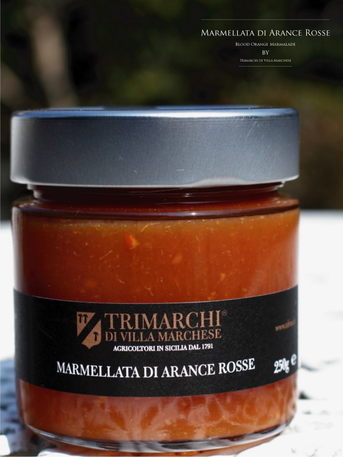 ブラッドオレンジのマーマレード トリマルキ社 イタリア産 (Italian blood orange marmalade by Trimarchi)