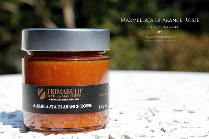 ブラッドオレンジのマーマレード トリマルキ社 イタリア産 (Italian blood orange marmalade by Trimarchi)