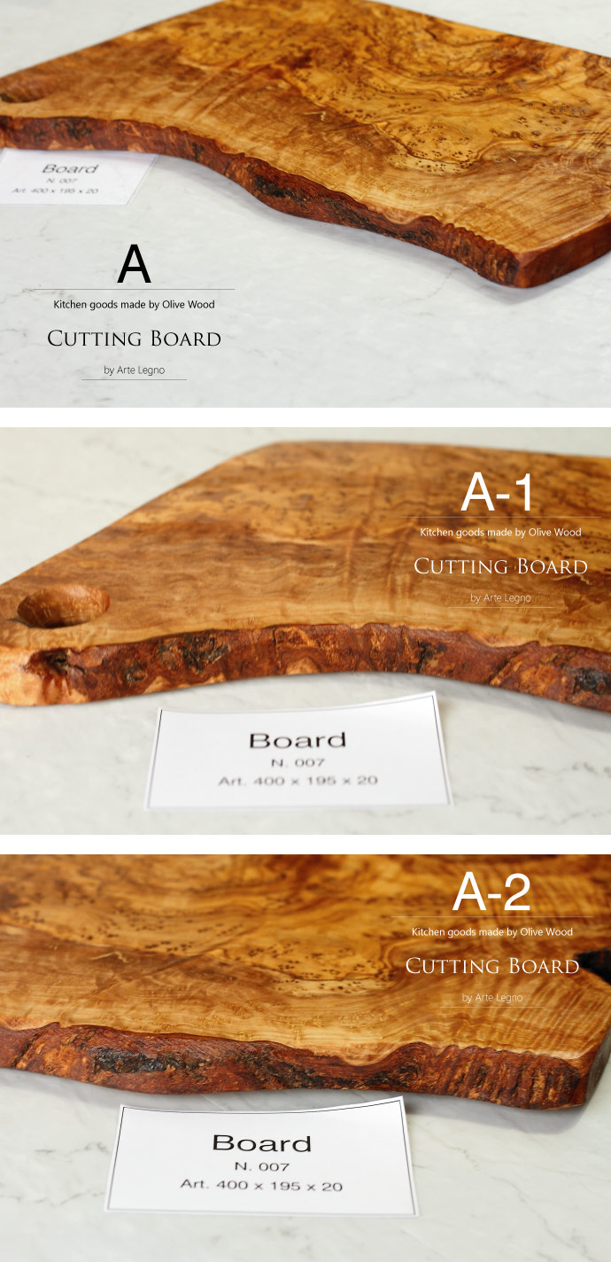 カッティングボード No.7 アルテレニョ社 イタリア製 (Italian Cutting Board made by Arte Legno Olive Wood)
