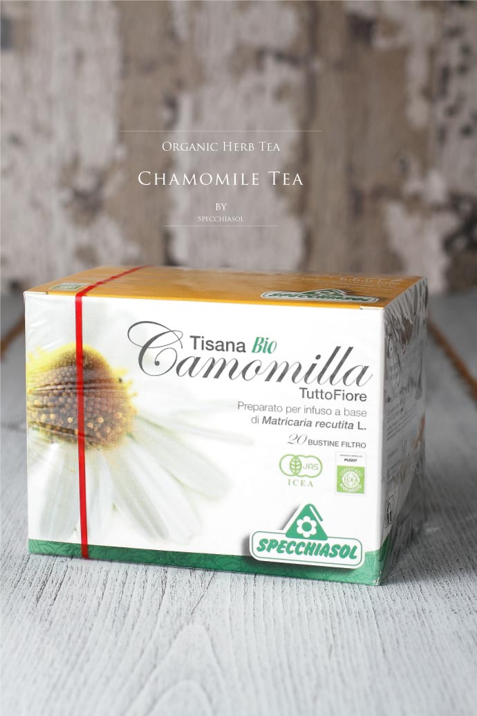オーガニック・カモミールティー スペッキアソル社 イタリア産 (Italian chamomile tea by Specchiasol)