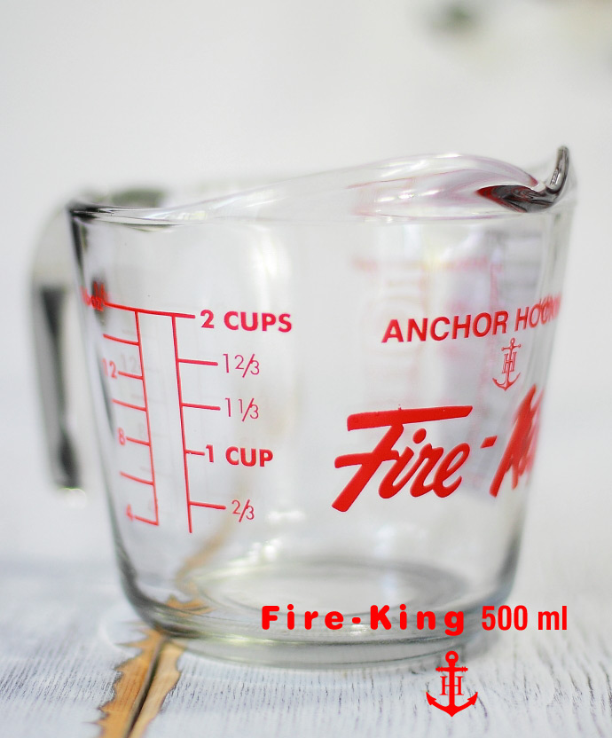 ファイヤーキング メジャーカップ 500ml アンカーホッキング社 アメリカ製 (American Major Cup Fire king by Anchor hocking)