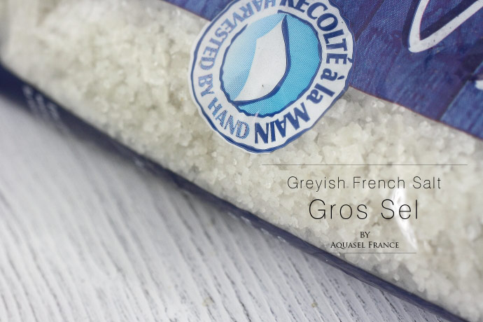 海塩 (粗粒) セル・マリン グロ アクアセル社 フランス産 (French coarse Salt Gros Sel by Aquasel)