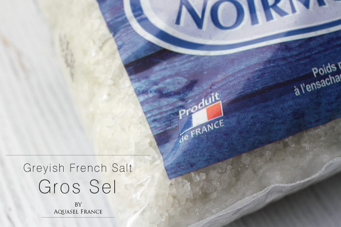 海塩 (粗粒) セル・マリン グロ アクアセル社 フランス産 (French coarse Salt Gros Sel by Aquasel)