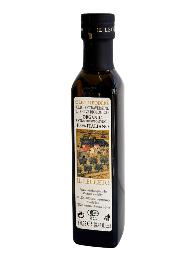 ＜イルレッチェート＞エキストラバージンオリーブオイル 250ml イタリア産 (Italian Exv Olive oile by il Lecceto)