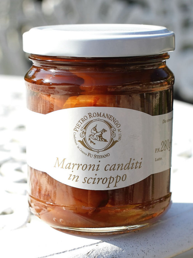マロンのシロップ漬け ピエトロ・ロマネンゴ (Marroni canditi in sciroppo Pietro Romanengo) 商品