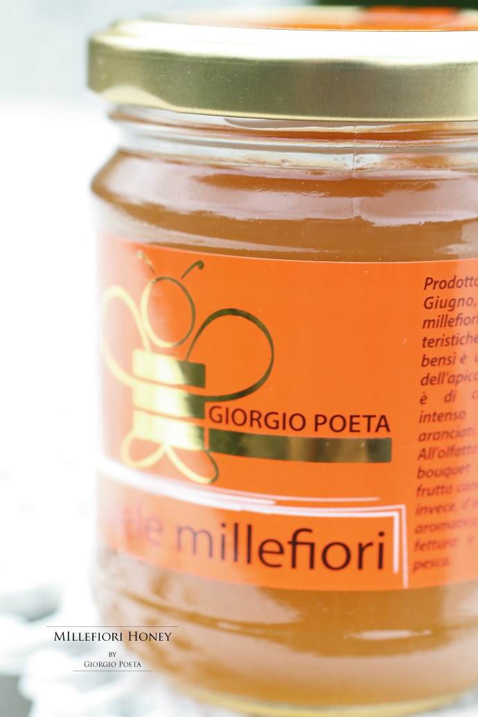 ハチミツ ミッレフィオーリ ジョルジオ・ポエタ社 イタリア産 (Italian Millefiori honey by Giorgio Poeta)