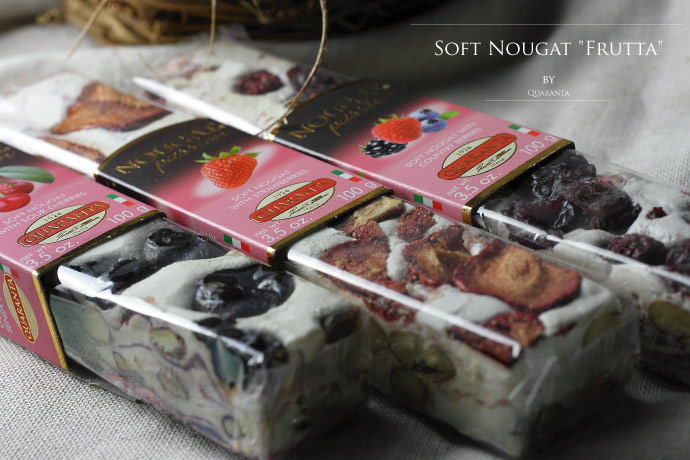 ソフト・ヌガー フルーツセット クアランタ社 イタリア産 (Italian Soft Nougat Fruit version by Quaranta)