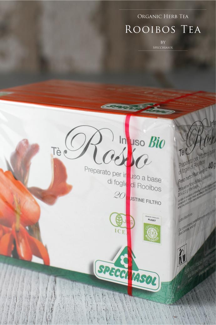 オーガニック・ルイボスティー スペッキアソル社 イタリア産 (Italian Rooibos tea by Specchiasol)