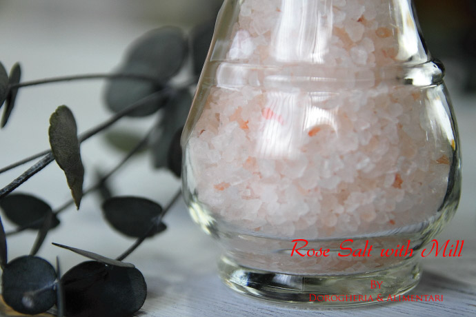 ミル付 ピンク ソルト 岩塩  ヒマラヤ山脈採掘 (Himalayas Mountains Rose Salt with Mill by DROGHERIA & ALIMENTARI)