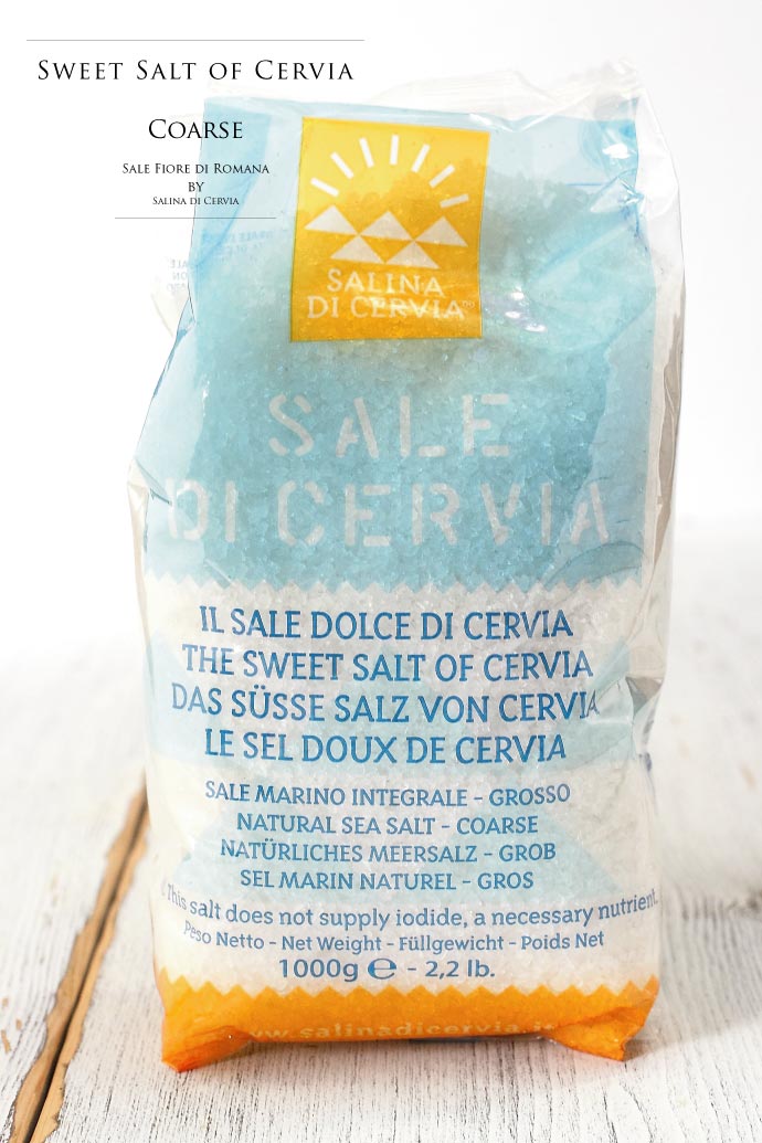 海塩 サーレ ディ チェルビア 粗粒 1kg イタリア産 (Italian Sweet salt coarse Sale di Cervia by Salina di Cervia)