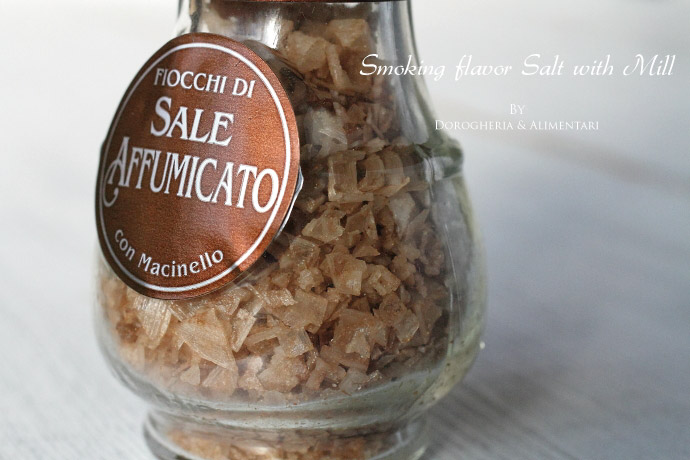 ミル付 スモークフレーバー ソルト キプロス産 (Cyprus Smoking Flavor Salt with Mill by DROGHERIA & ALIMENTARI)