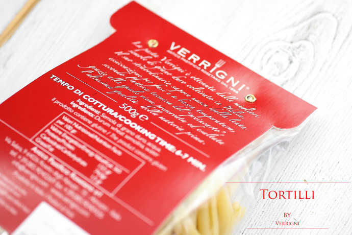 トルティッリ ベリーニ社 イタリア産 ショートパスタ (Italian short pasta Tortilli by Verrigni)