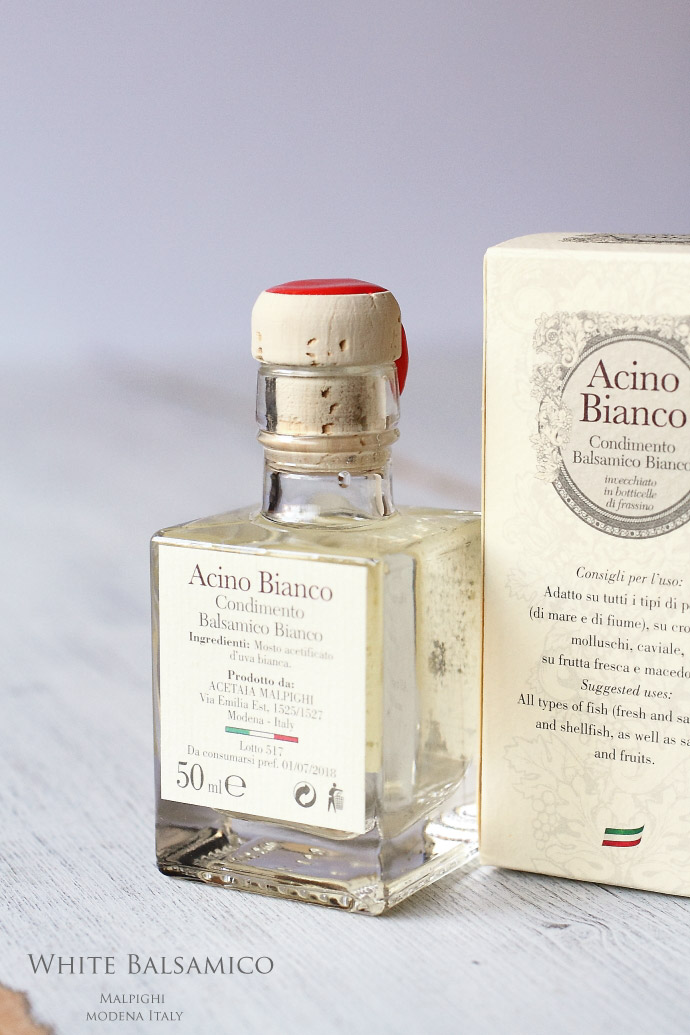 ホワイトバルサミコ酢「アチノ・ビアンコ」Malpighi社 (Italian White Balsamico ACINO Bianco)